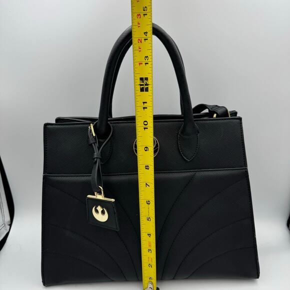Loungefly Star Wars Rebel Alliance Black Faux Leather Satchel Handbag - Picture 14 of 16